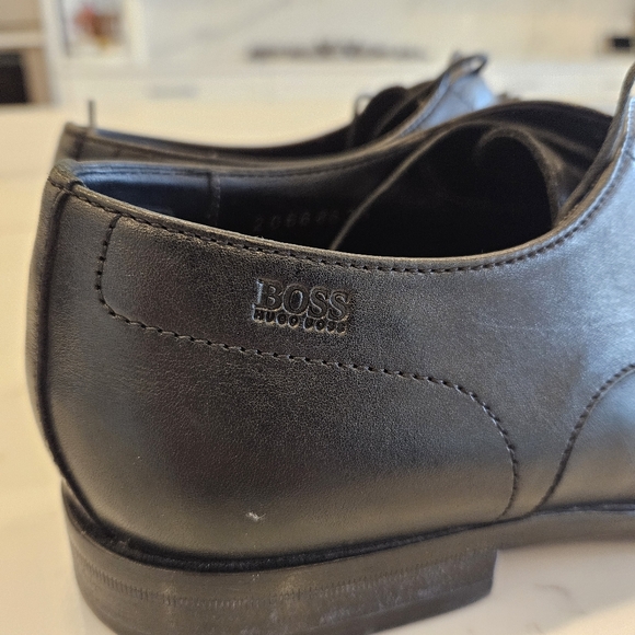 Hugo Boss Black Leather Dress Shoes - Picture 3 of 7